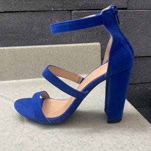 Blue Double Band Heels Size 7.5 Soon Available